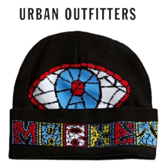 Market UO Urban Outfitters Exclusive Mosaic Hat Beanie NEW - Picture 1 of 3
